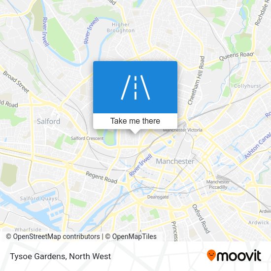 Tysoe Gardens map
