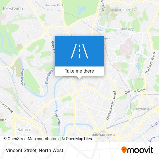Vincent Street map