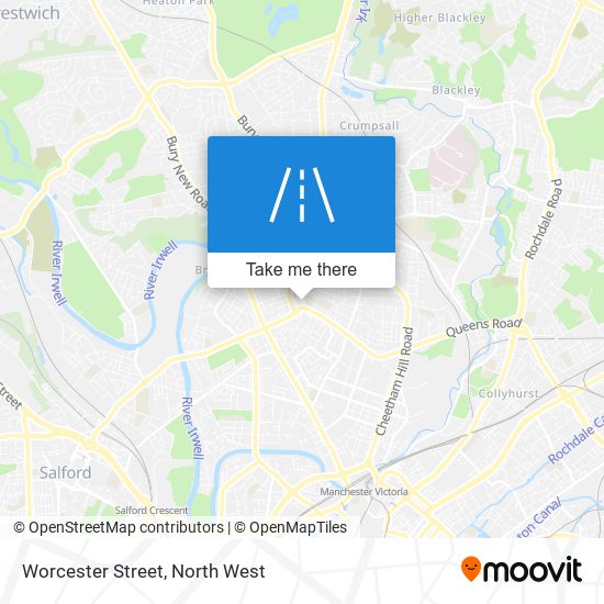 Worcester Street map