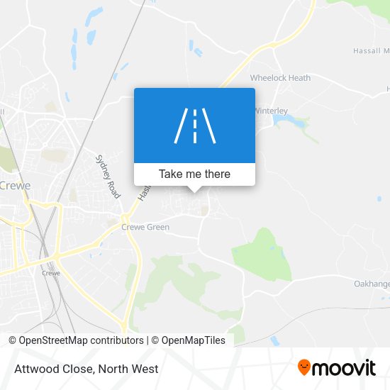 Attwood Close map