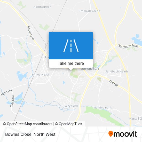 Bowles Close map
