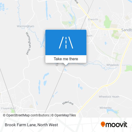 Brook Farm Lane map