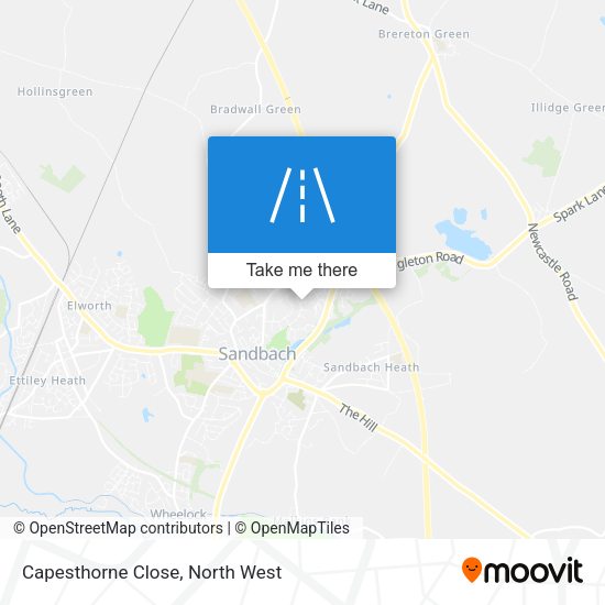 Capesthorne Close map