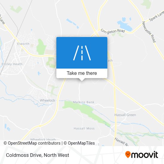 Coldmoss Drive map