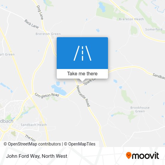 John Ford Way map