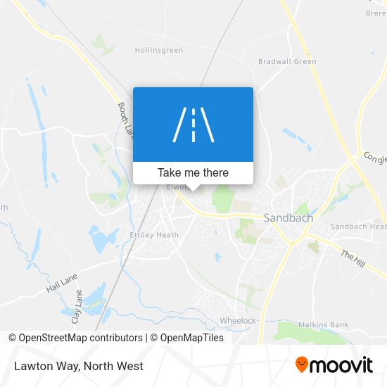 Lawton Way map