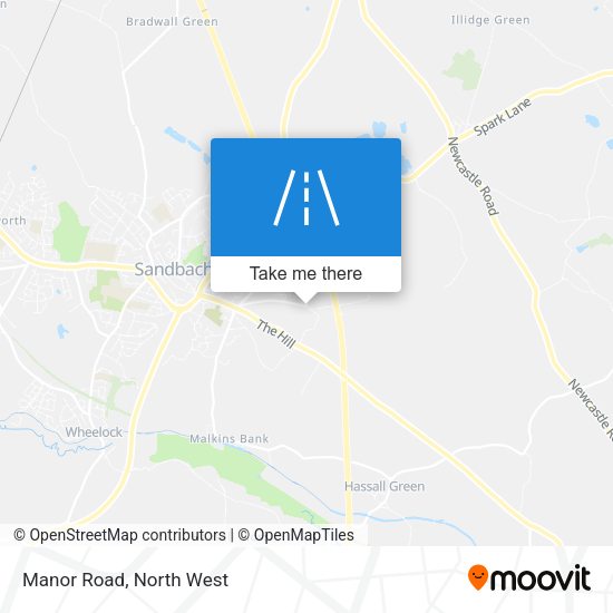 Manor Road map