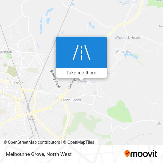 Melbourne Grove map