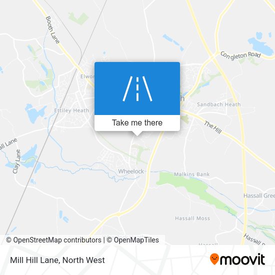 Mill Hill Lane map