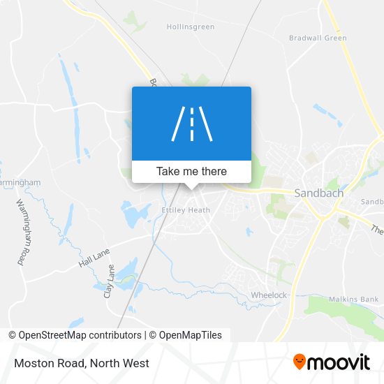 Moston Road map