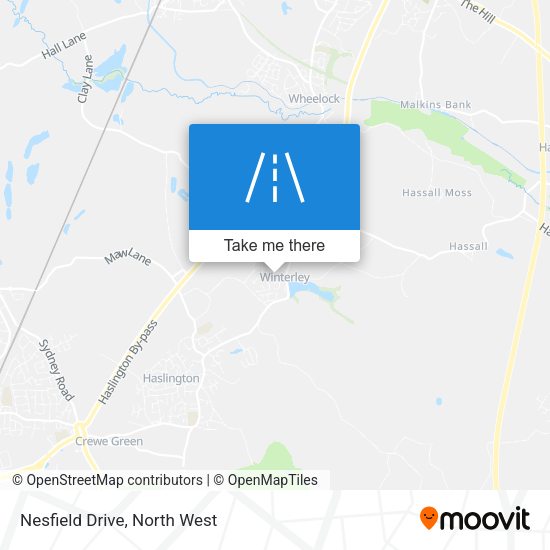 Nesfield Drive map