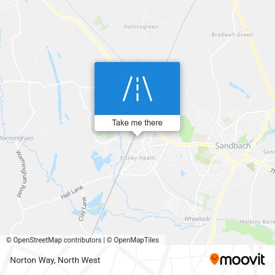Norton Way map