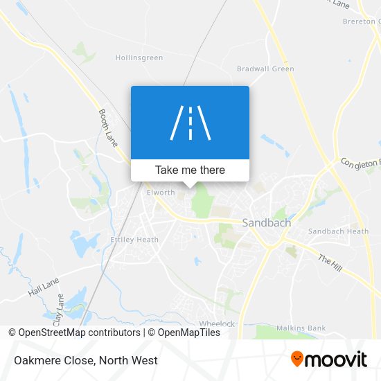 Oakmere Close map
