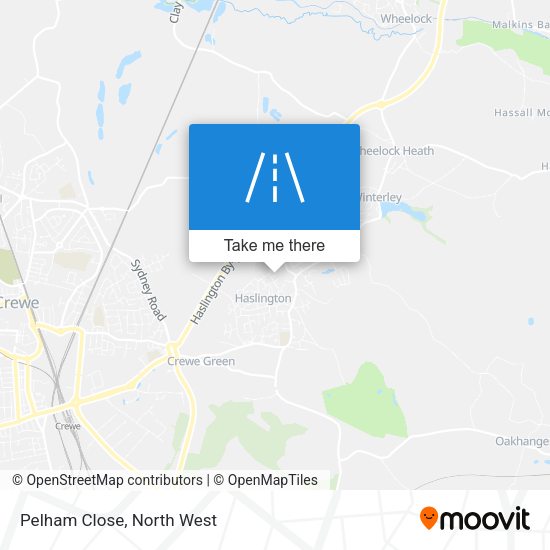 Pelham Close map
