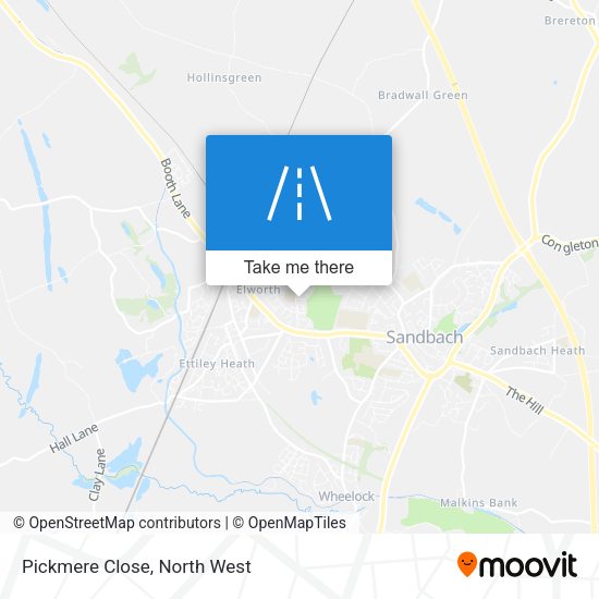 Pickmere Close map