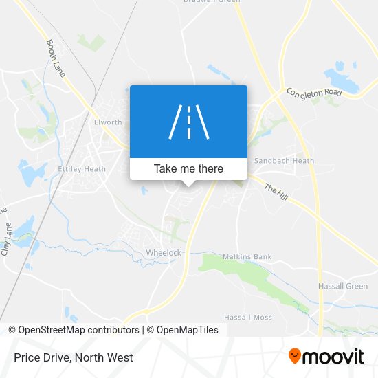 Price Drive map