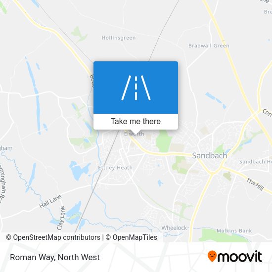 Roman Way map