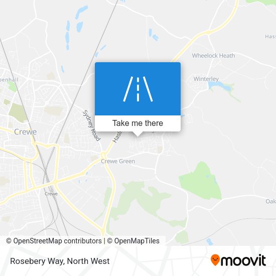 Rosebery Way map