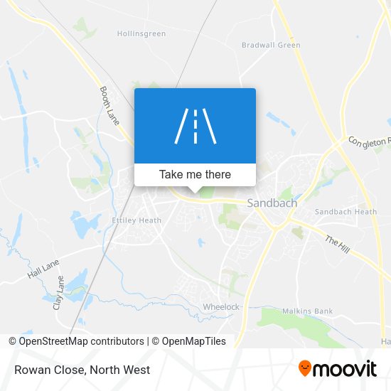 Rowan Close map