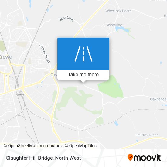 Slaughter Hill Bridge map