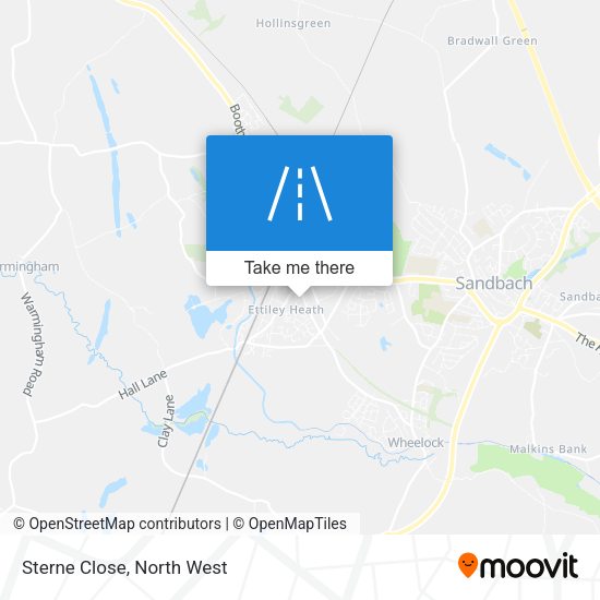 Sterne Close map