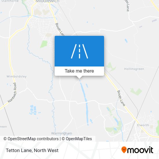 Tetton Lane map
