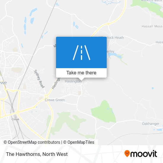 The Hawthorns map