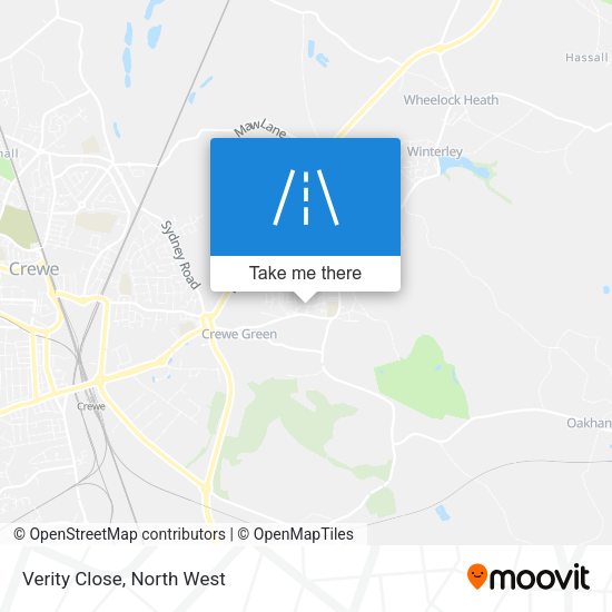 Verity Close map