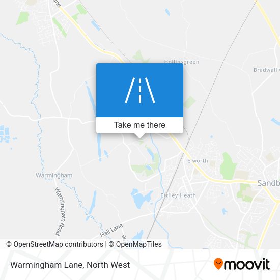 Warmingham Lane map