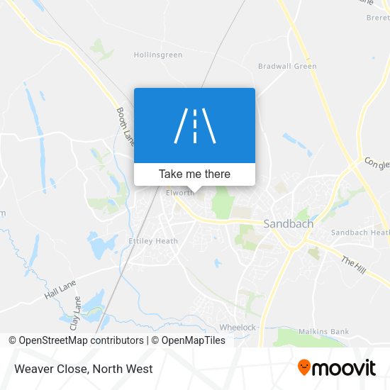 Weaver Close map