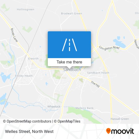 Welles Street map