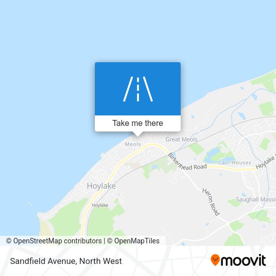 Sandfield Avenue map
