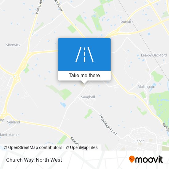 Church Way map