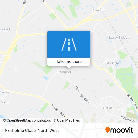 Fairholme Close map