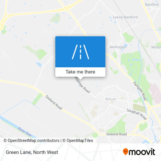 Green Lane map