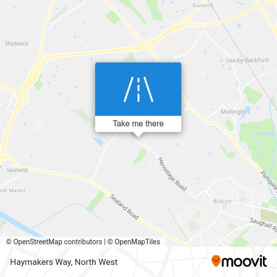 Haymakers Way map