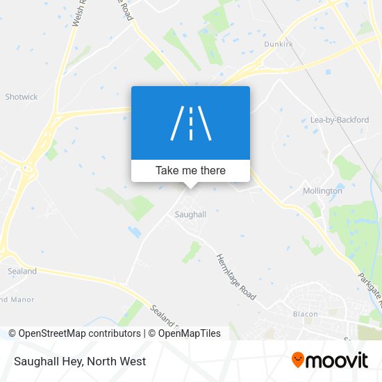 Saughall Hey map