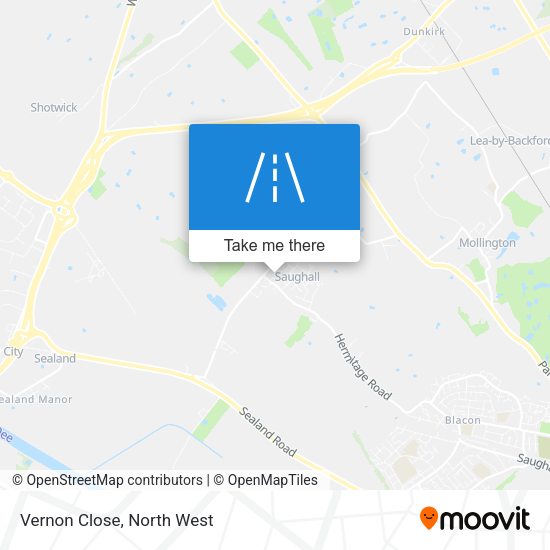 Vernon Close map