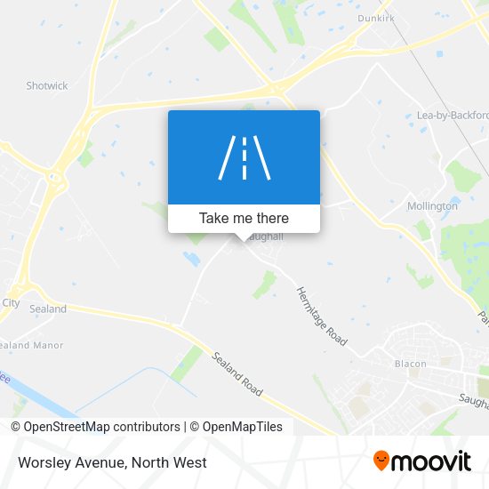Worsley Avenue map