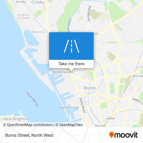 Burns Street map