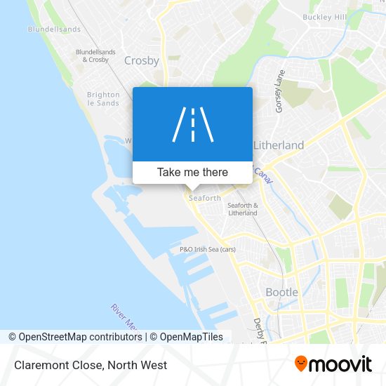 Claremont Close map