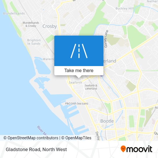 Gladstone Road map