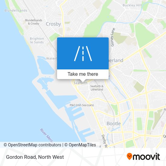 Gordon Road map