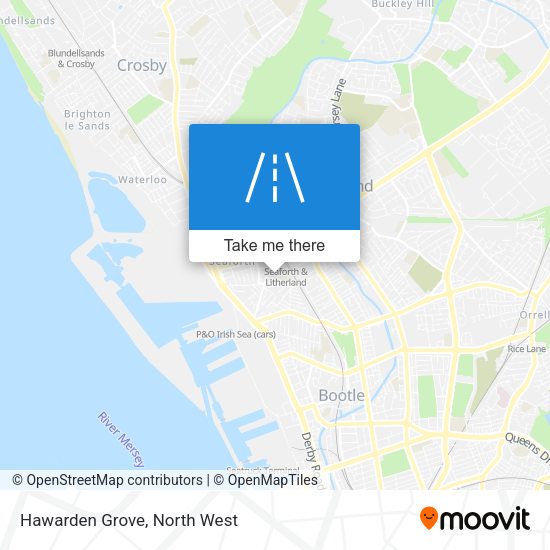 Hawarden Grove map