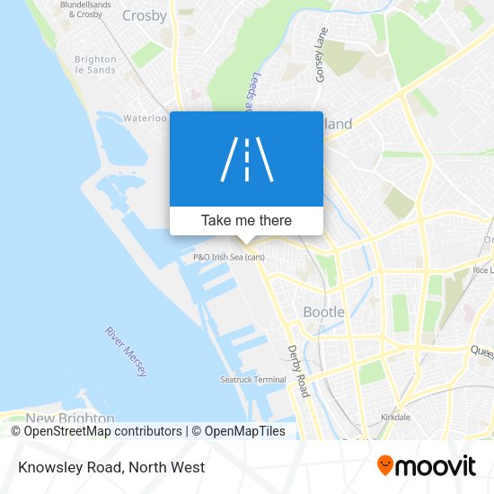 Knowsley Road map