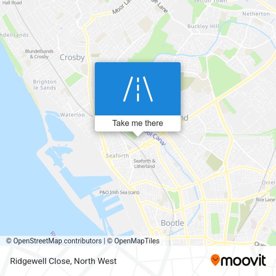 Ridgewell Close map