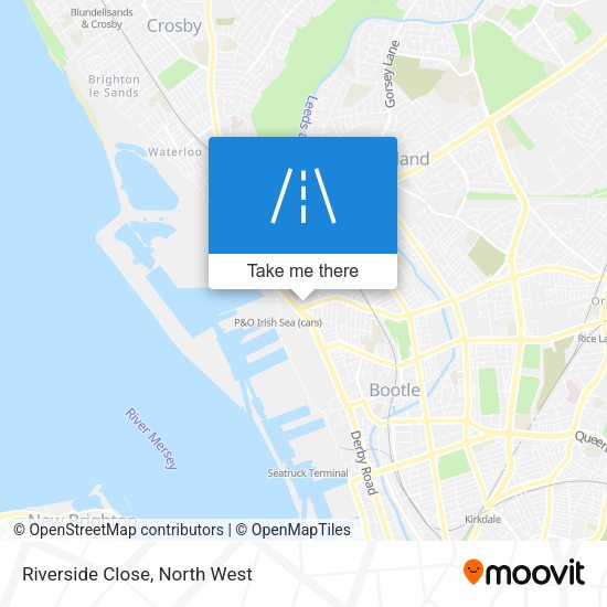 Riverside Close map
