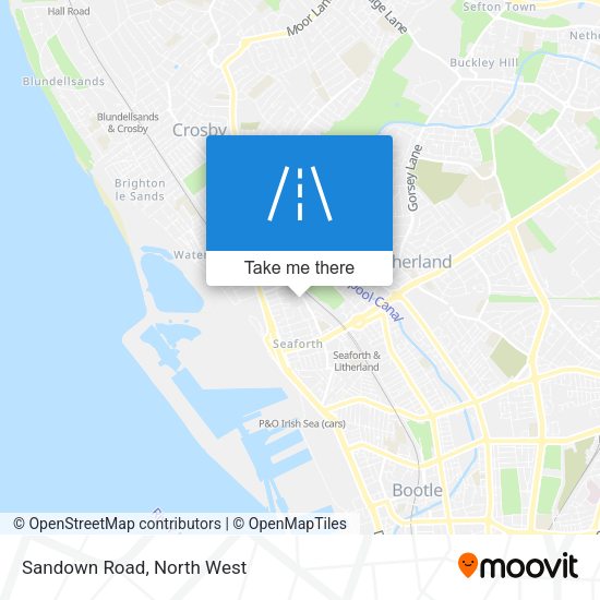 Sandown Road map