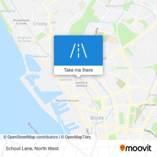School Lane map