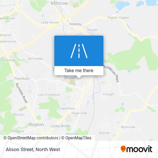 Alison Street map